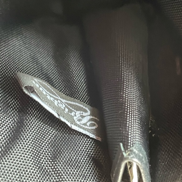 BRIGHTON Mini CROSSBODY BEADED PURSE Black w/multi colored front & Braided Strap - Picture 6 of 9